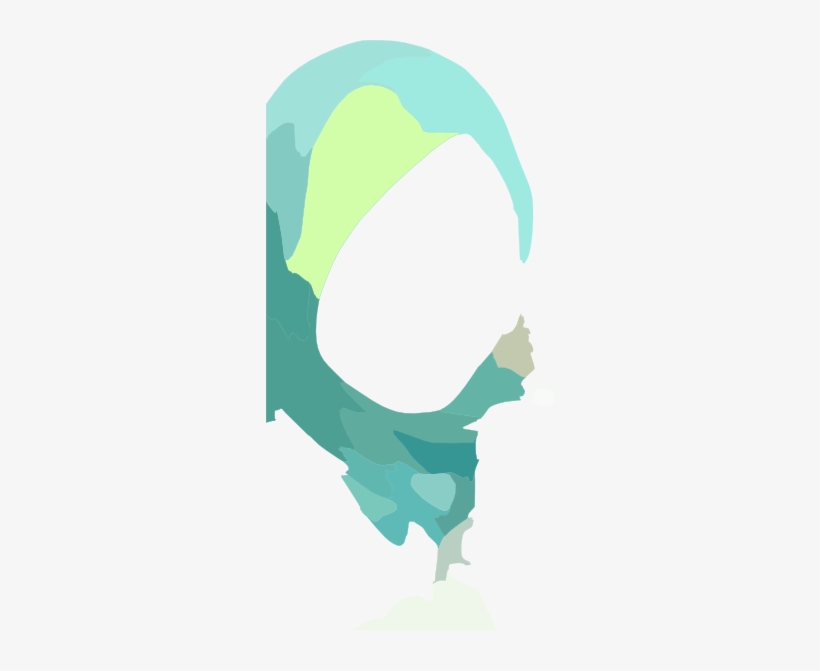 Faceless Hijabi Clip Art - Illustration, transparent png