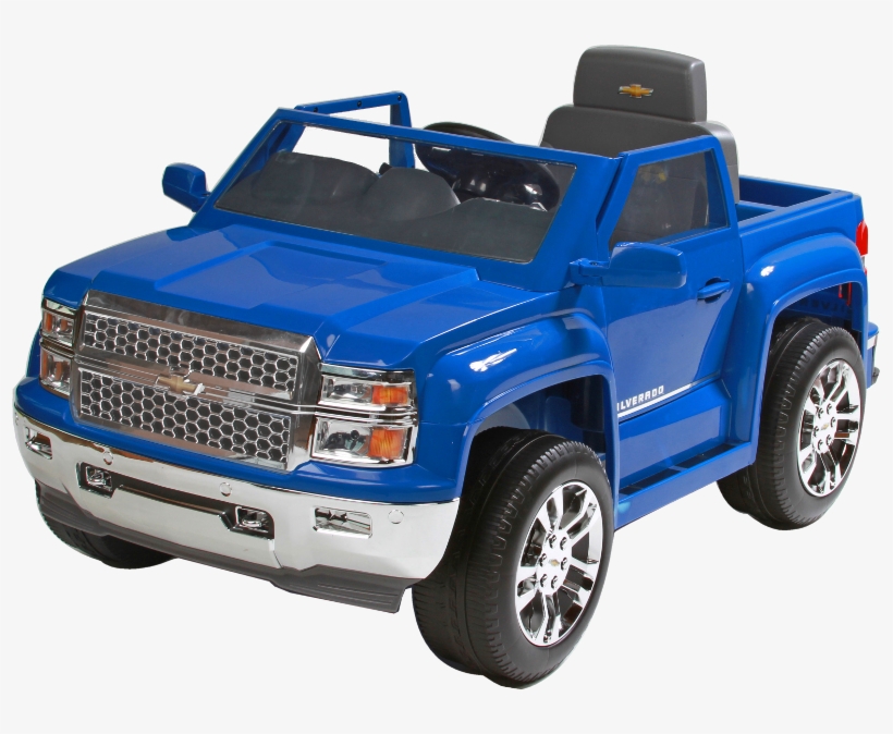 Excellent White Chevy Truck Png With White Chevy Truck - Blue Chevy Silverado Power Wheels, transparent png