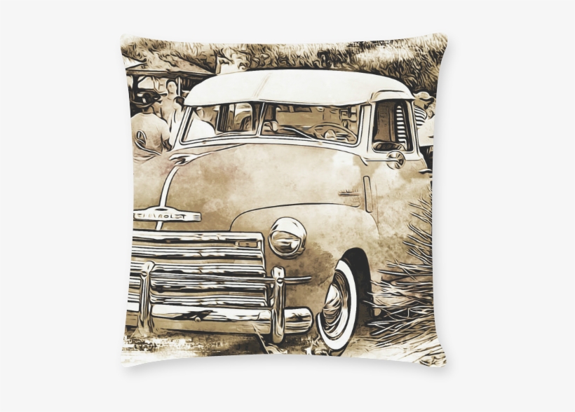 Vintage Chevrolet Chevy Truck New Pillow Case Pillow - 1950's Classic Chevy Chevrolet Truck Wristlet, Women's,, transparent png