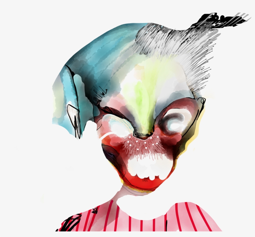 The Faceless - Indrammet/framed - Illustration, transparent png