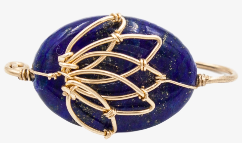 Gold Semi-precious Lotus Earrings - Earring, transparent png
