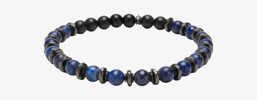 Kenton Michael Stone And Gunmetal Sequence Bracelet - Blue Lapis, Gunmetal Sequence Bracelet M (7.25" Wrist), transparent png