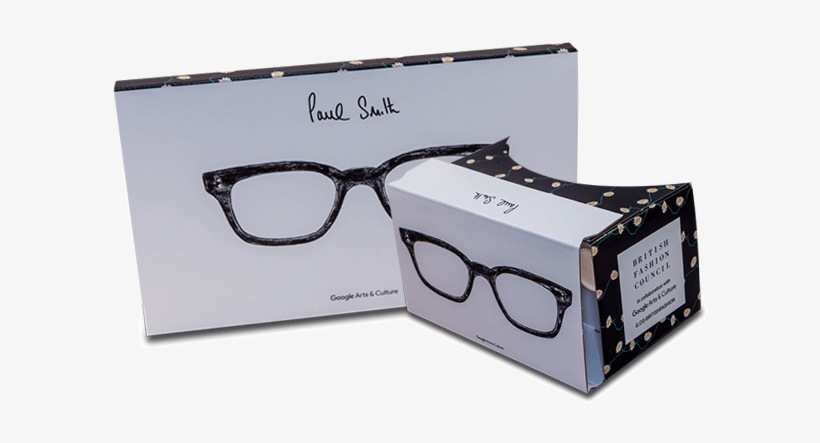 Branded Google Cardboard In Paul Smith Design Virtual - Branded Cardboard Vr Glasses, transparent png