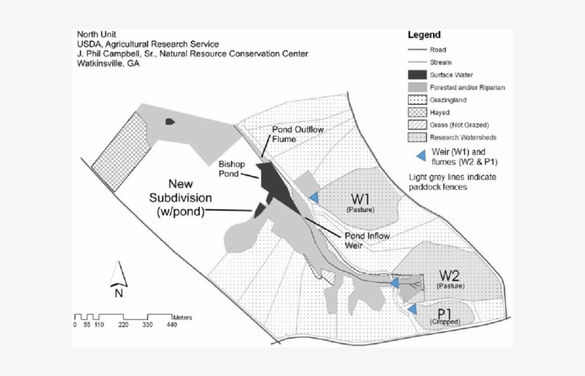 Location Of Pasture Watershed W1 Within The North Unit - Atlas, transparent png