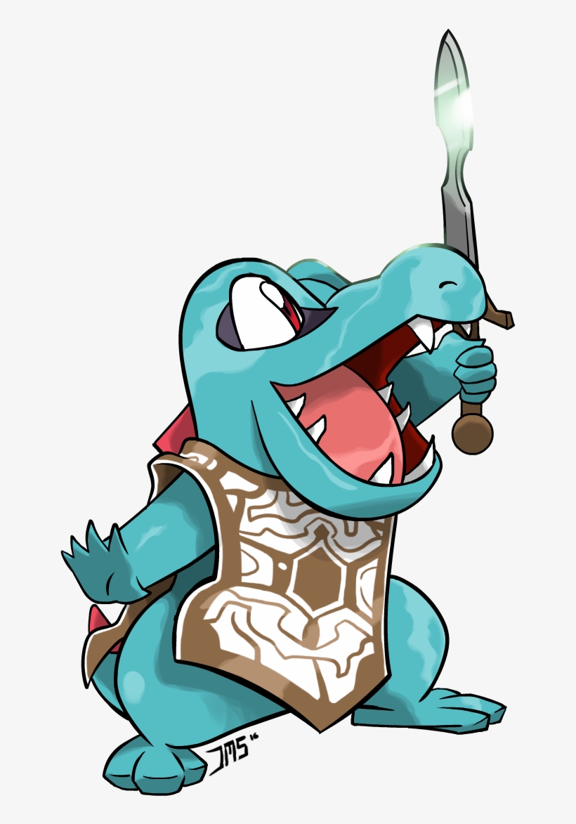 Totodile X Shadow Of The Colossus - Cartoon, transparent png