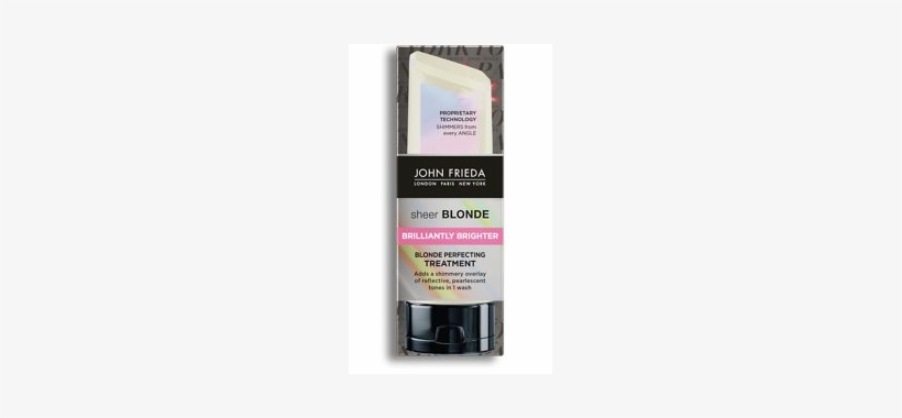 Carton - John Frieda Sheer Blond Treatment Brilliantly Brighter, transparent png