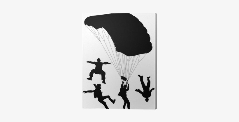 Parachuting, transparent png