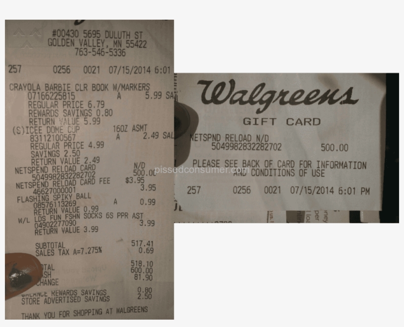Netspend Cards Review 500 Green Dot Receipt 1024x781 PNG Download