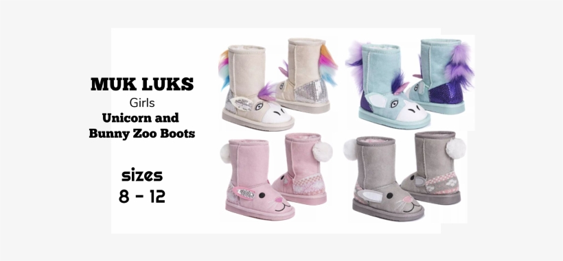Muk Luks Ivory Luna Unicorn Boot-kids, transparent png