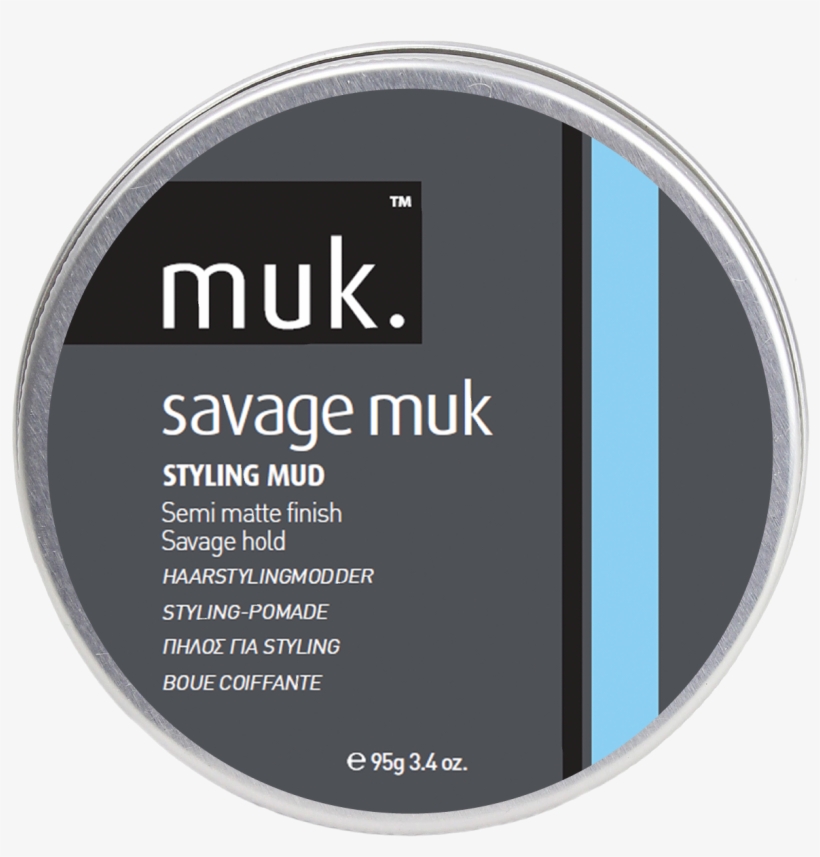 Savage Muk Styling Mud - Muk Haircare - Hard Muk Brutal Hold Mud, 3.4 Ounce, transparent png