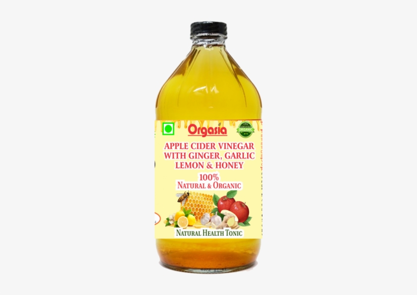 Apple Cider Vinegar With Ginger, Garlic, Lemon Honey - Apple Cider Vinegar, transparent png