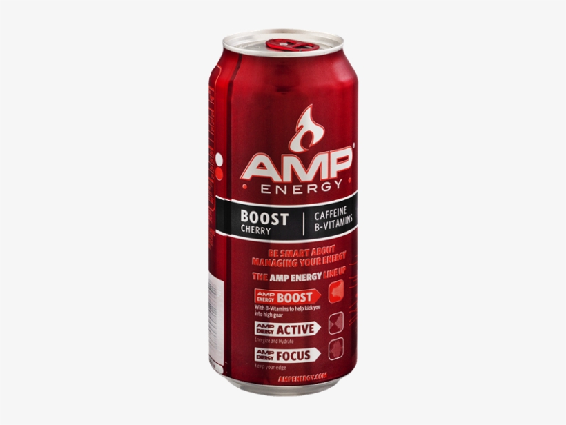 Amp Energy Drink Can, transparent png