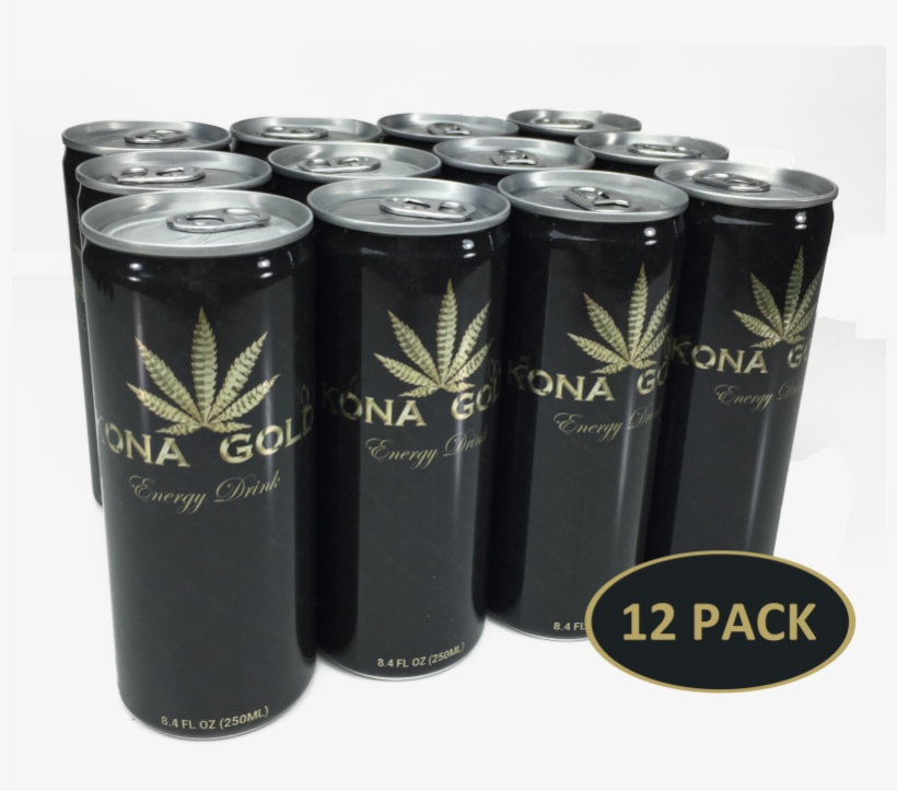 Kona Gold Energy Drinks - Gold Can Energy Drink, transparent png