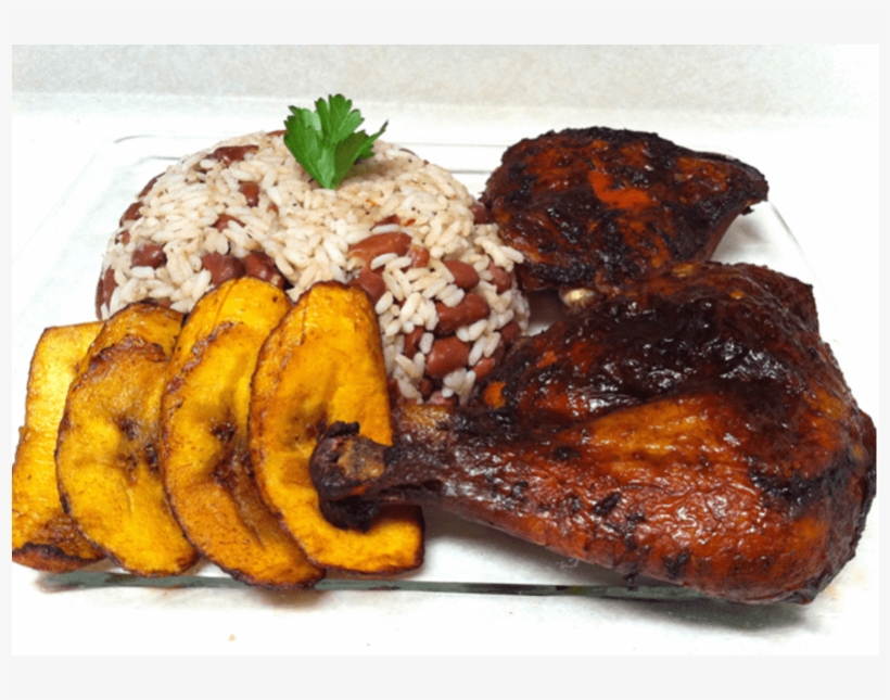 Jerk Chicken Fried Plantain, transparent png