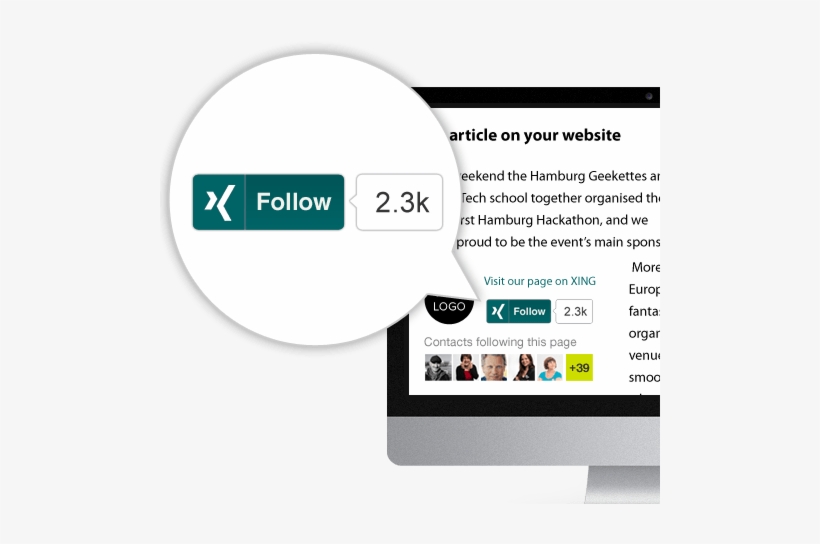 Follow On Xing - Follow, transparent png