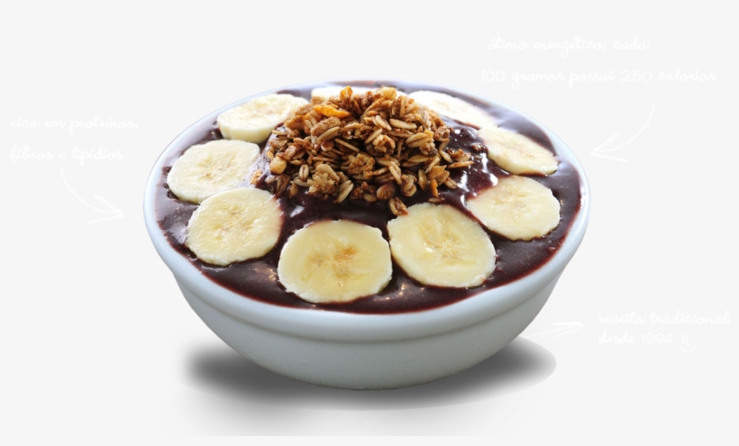 Açai Em Png - Açai Com Banana Png, transparent png