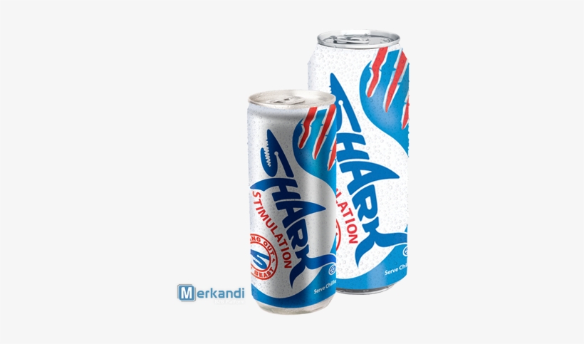 Shark Stimulation Energy Drink 250 Ml-packs Of 24 Cans, - Shark Energy Drink, transparent png