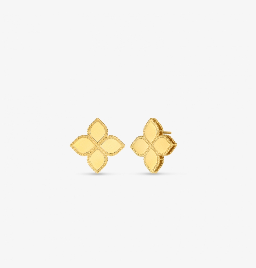 Roberto Coin Large Stud Earring - Brass, transparent png