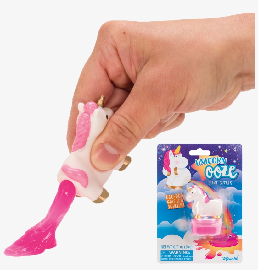 Pooping Unicorn Ooze Slime Sucker By Toysmith - Toysmith Unicorn Ooze, transparent png