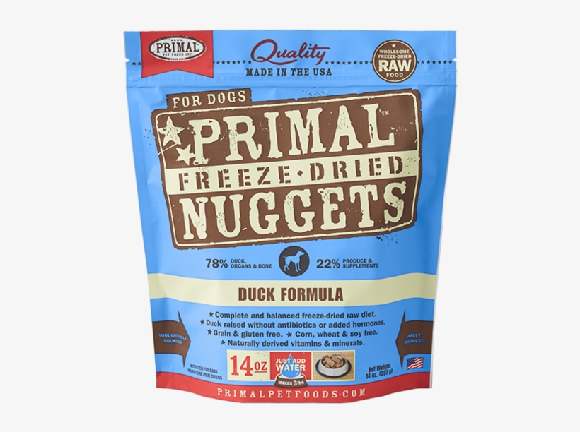 Primal Dog Freeze-dried Nugget Duck Dog Food - Primal Freeze Dried Duck, transparent png