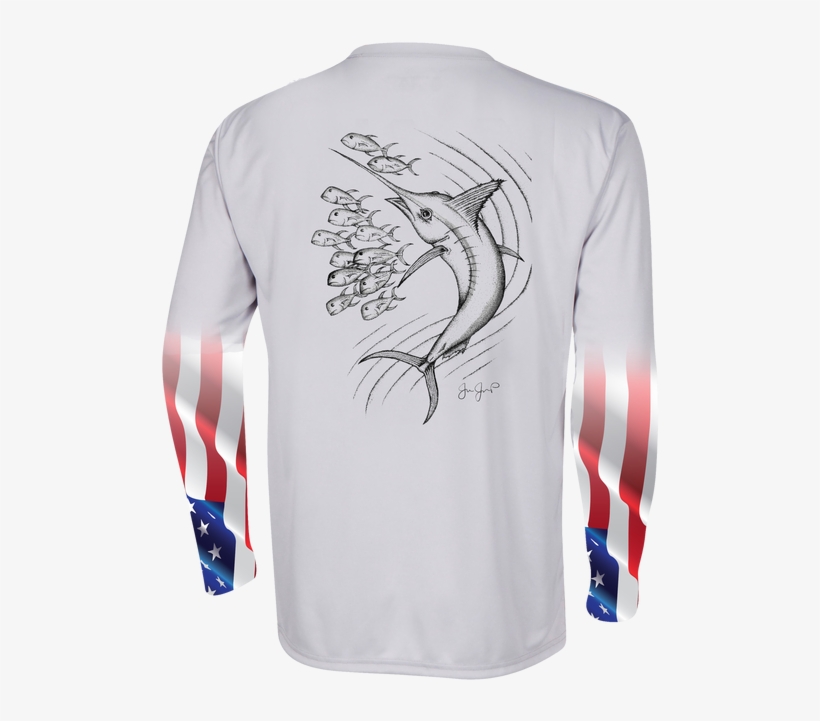 Coral Marlin Performance Long Sleeve, transparent png