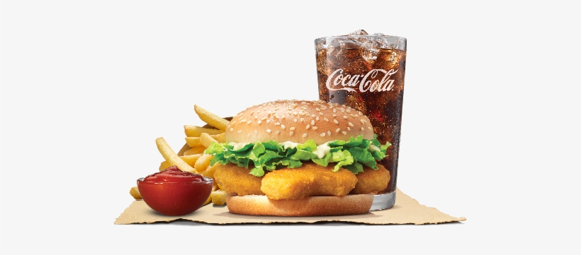 Delicious Crispy - Burger King Whopper Meal, transparent png