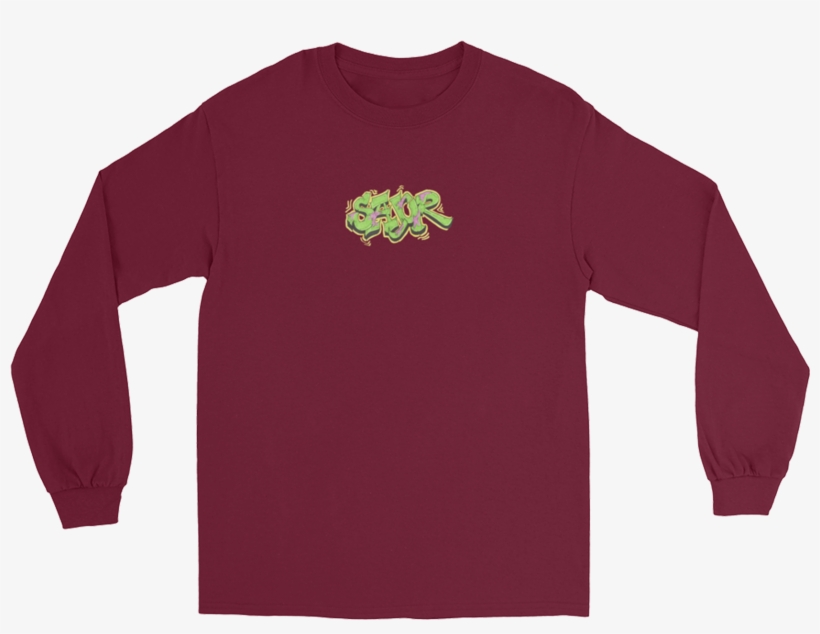 Image Of Lime Ooze Burgundy Long-sleeve - Sunshineandspoons I'm Healthy Because Of My Feeding, transparent png