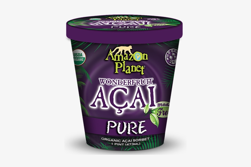 Organic Açai, Organic Evaporated Cane Juice, Organic - Açai Sorbet, transparent png