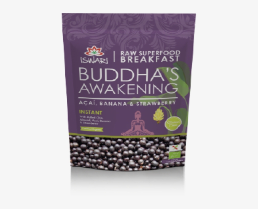 Iswari Buddha's Awakening Acai, Banana & Strawberry, transparent png
