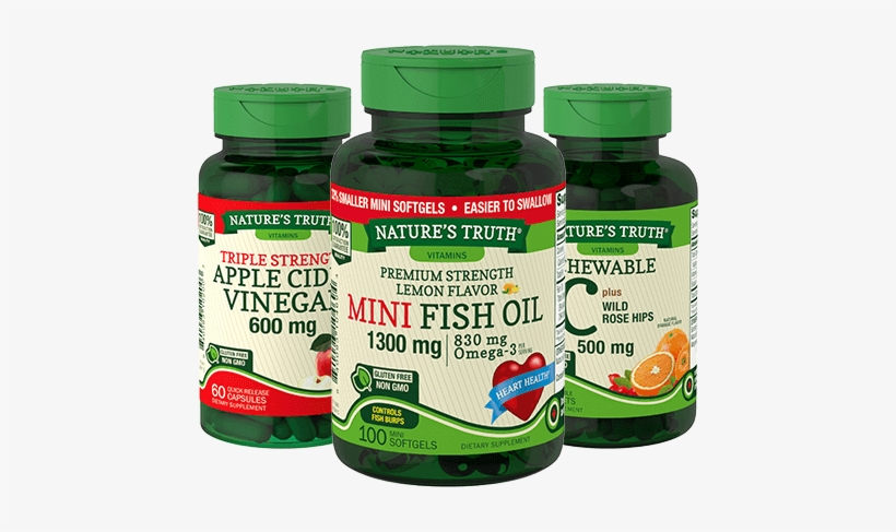 All The Vitamins You Need From A To Zinc - Nature's Truth Triple Strength Apple Cider Vinegar, transparent png