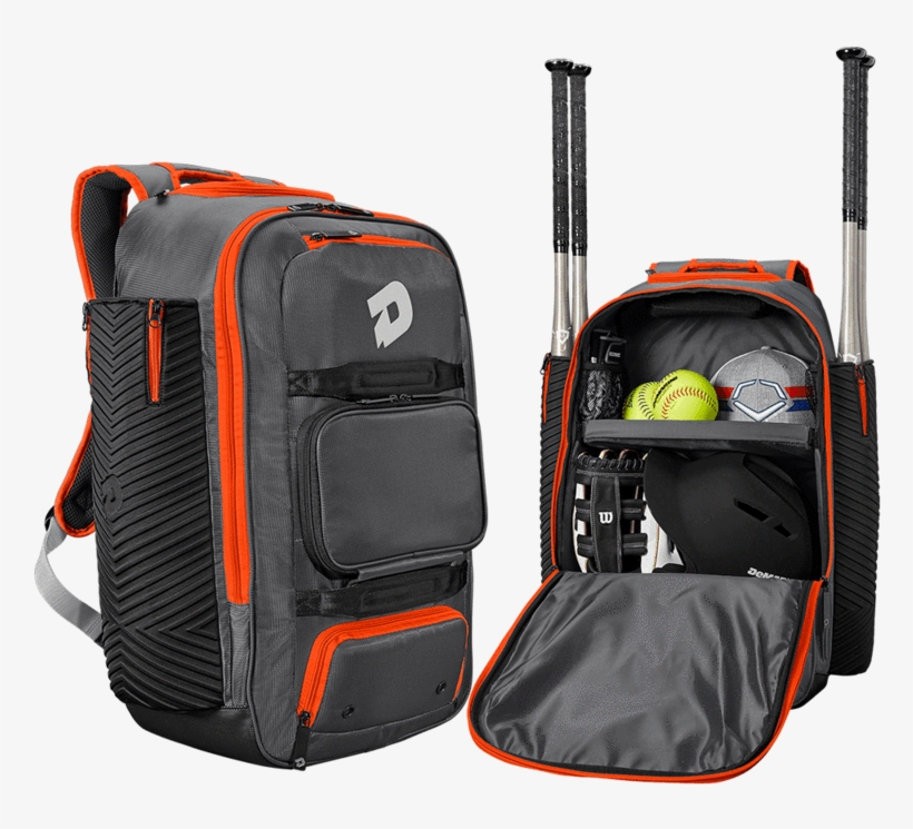 Charcoal And Orange Demarini Special Ops Spectre Backpack - Demarini Special Ops Spectre, transparent png