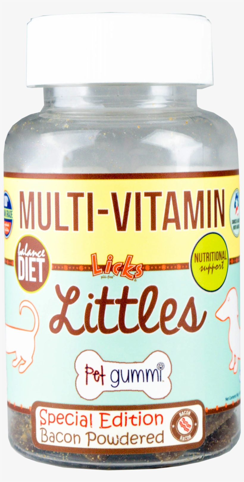 Littles™ Multi-vitamin Gummis - Licks Littles Skin And Allergy Pet Gummi Supplements, transparent png