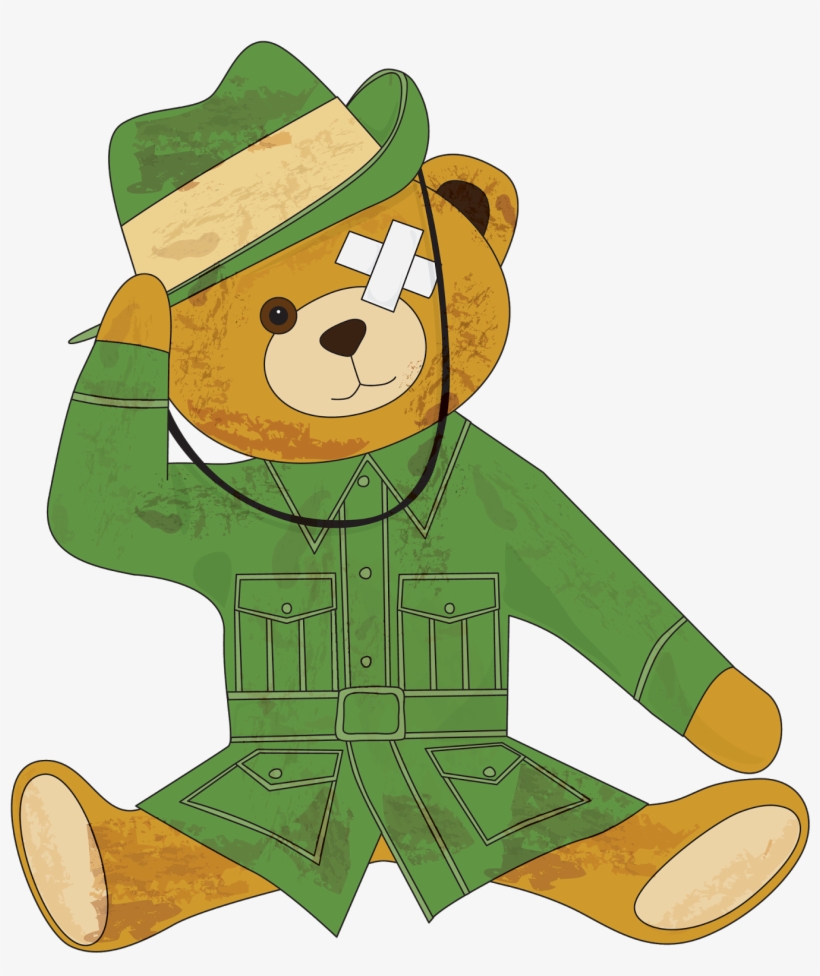 Anzac Ted And Other Ideas For Anzac Day - Cartoon, transparent png