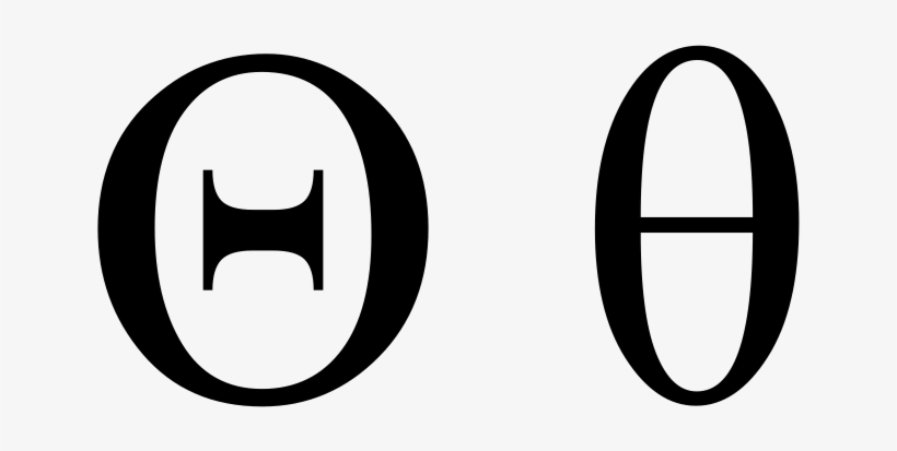 Greek Theta - Theta Letter, transparent png