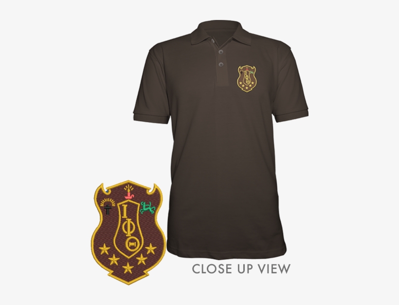 Iota Phi Theta Embroidered Crest Polo - Iota Phi Theta Shield, transparent png