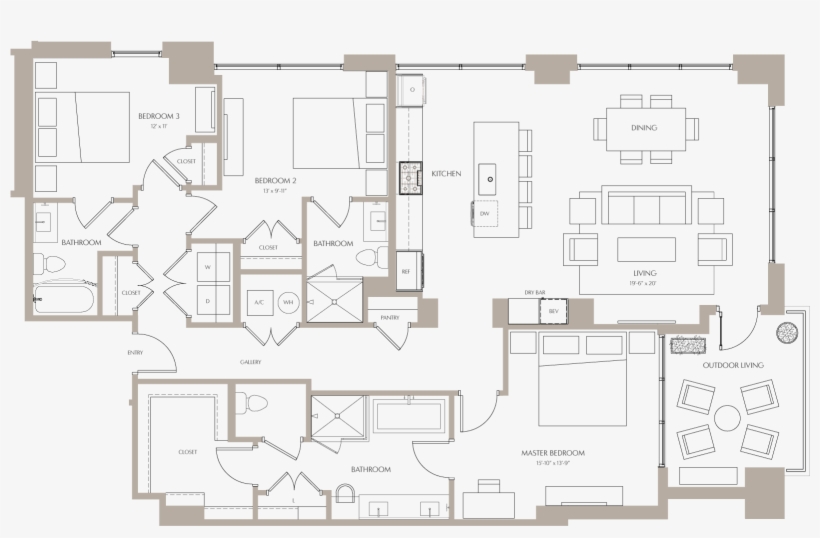 Dogwood I T1 - Floor Plan, transparent png