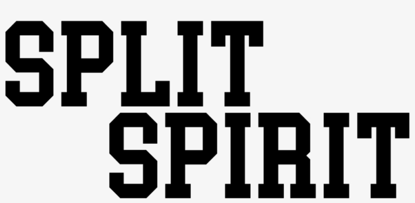Splitspirit Logo - Black-and-white, transparent png