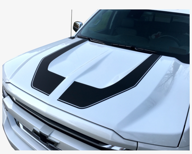 Download 2018 Silverado Hood Stripes Clipart 2018 Chevrolet - 2017 Chevy Silverado Decals, transparent png