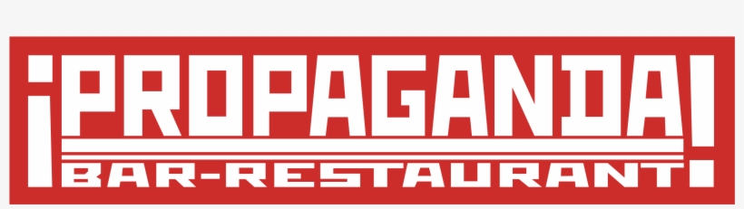 Propaganda Bar Restaurant Logo Png Transparent - Propaganda Bar, transparent png