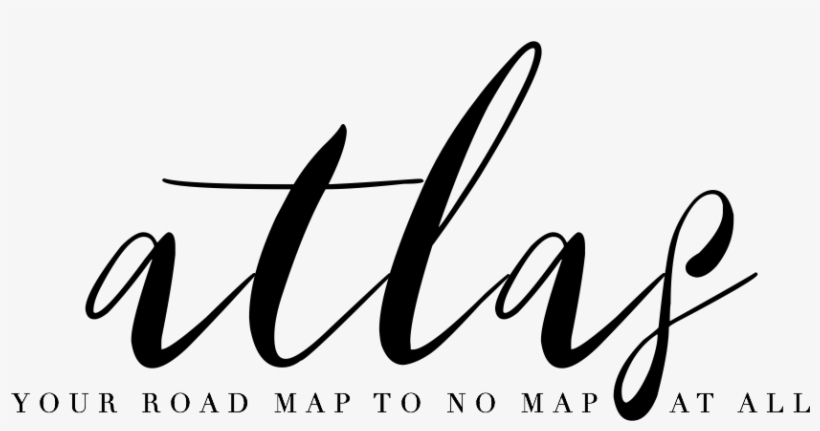 Atlas Logo Black Sans Compass - Calligraphy, transparent png