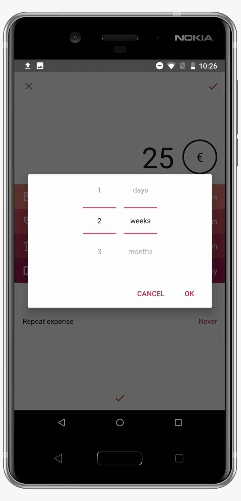In Such Case You Would Set The Custom Repeat To 2 Weeks - Aptoide, transparent png