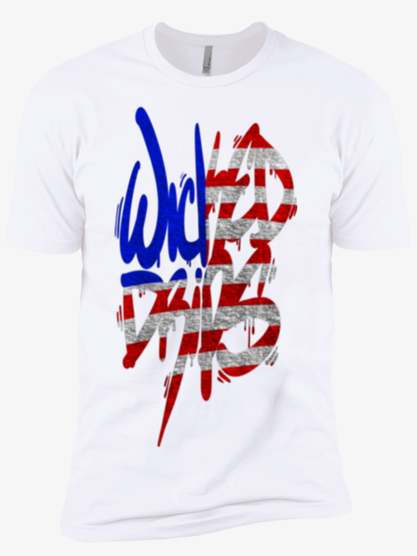 Wicked Drips Murica Graffiti Le 50 - Active Shirt, transparent png