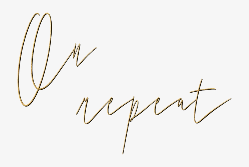 Repeat - Calligraphy, transparent png