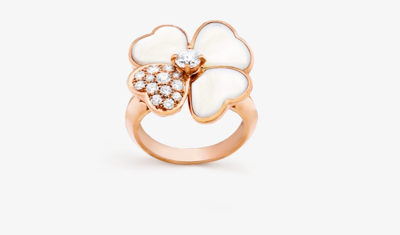 Cosmos Ring, Medium Model, - Van Cleef Arpels Cosmos Ring, transparent png