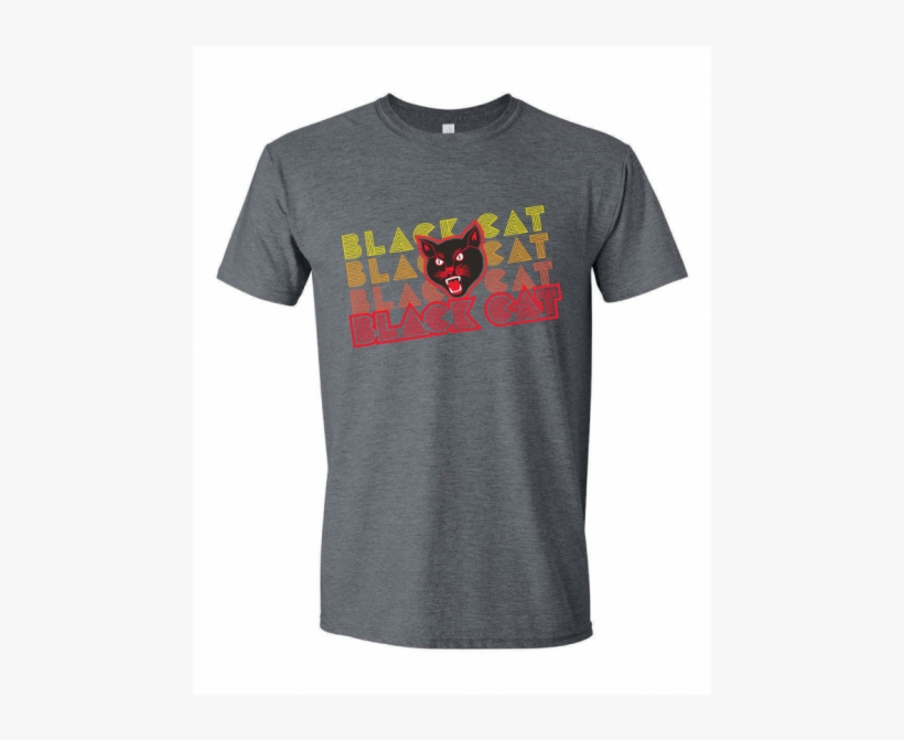 Black Cat Repeat T-shirt - Civil Engineering Green Shirts, transparent png