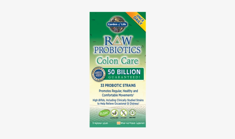 658010116657 658010116657 658010123327 - Garden Of Life, Raw Probiotics, Colon Care, 30 Veggie, transparent png
