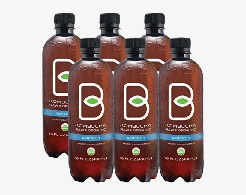 Serenity - B-tea Raw And Organic Kombucha Lemon Balm 8 Oz, Yellow, transparent png