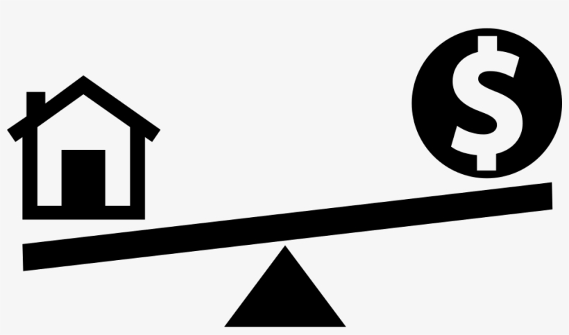 House Vs Money Comments - Money Balance Icon Png, transparent png