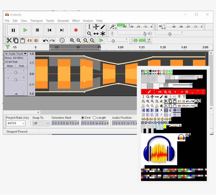 Work On Theming Hots Up Darkaudacity Is A Project To - Audacity, transparent png