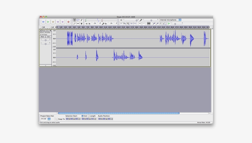 Skype Stereo - Audacity, transparent png